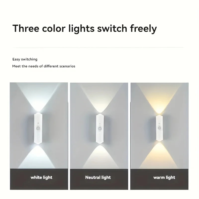 Rechargeable Motion Sensor RGB Night Light | Cat Eye Wall Lamp with 7-Color Changing & Magnetic Mount