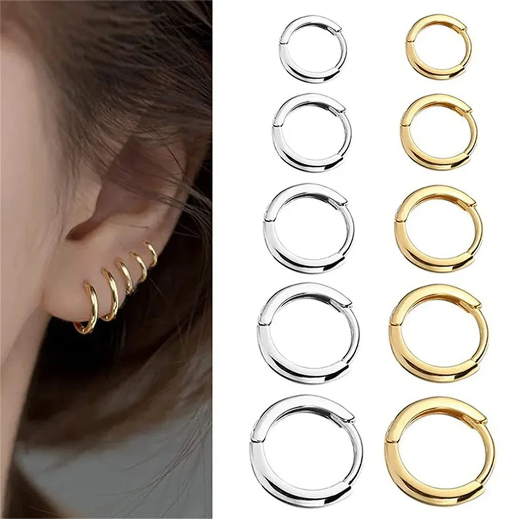 316L Stainless Steel Small Hoop Earrings | 2/8Pcs Cartilage Tragus Conch Jewelry