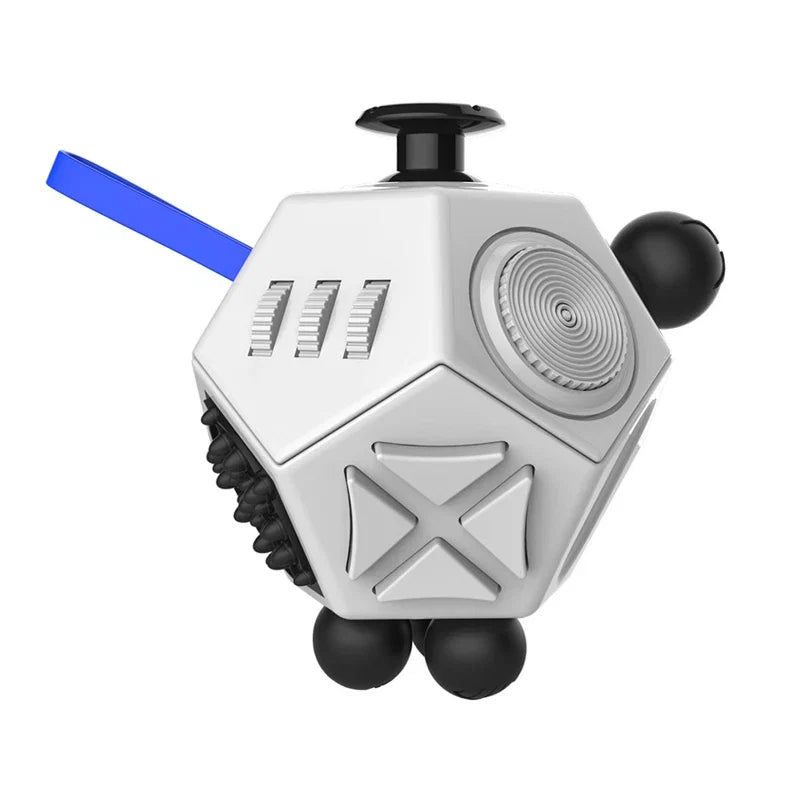6/12 Sides Rainbow Fidget Cube | Decompression Sensory Toy for Anxiety and ADHD