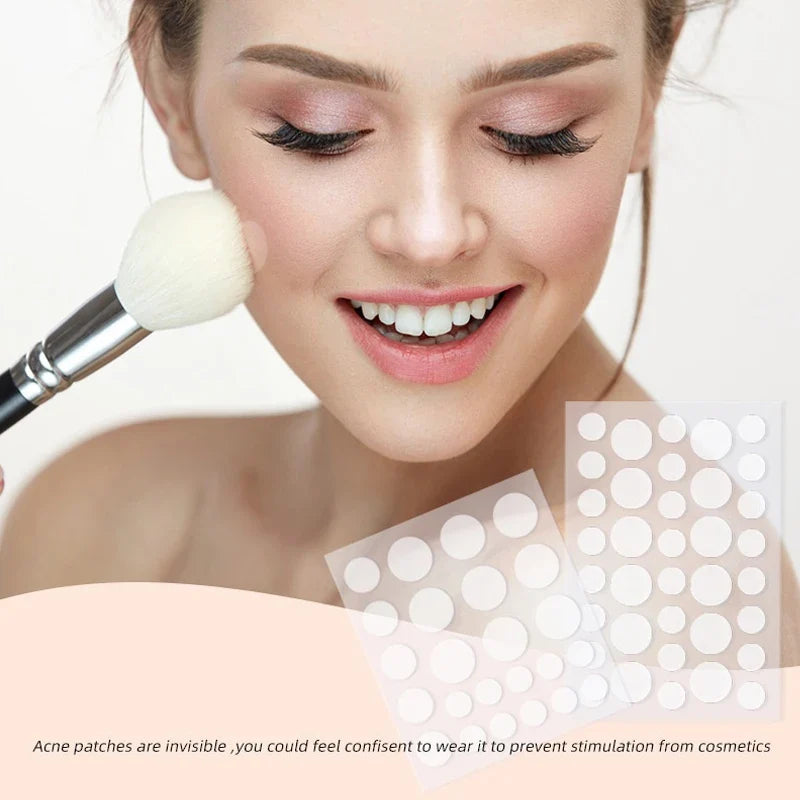 24pcs/36pcs Round Hydrogel Invisible Acne Sticker | Skin Care & Makeup Cover Patches