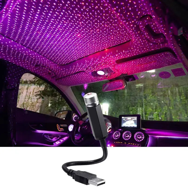 LED Starry Sky Lamp Car Laser Star Roof Light | 5V USB Galaxy Projector for Room Ceiling Decor