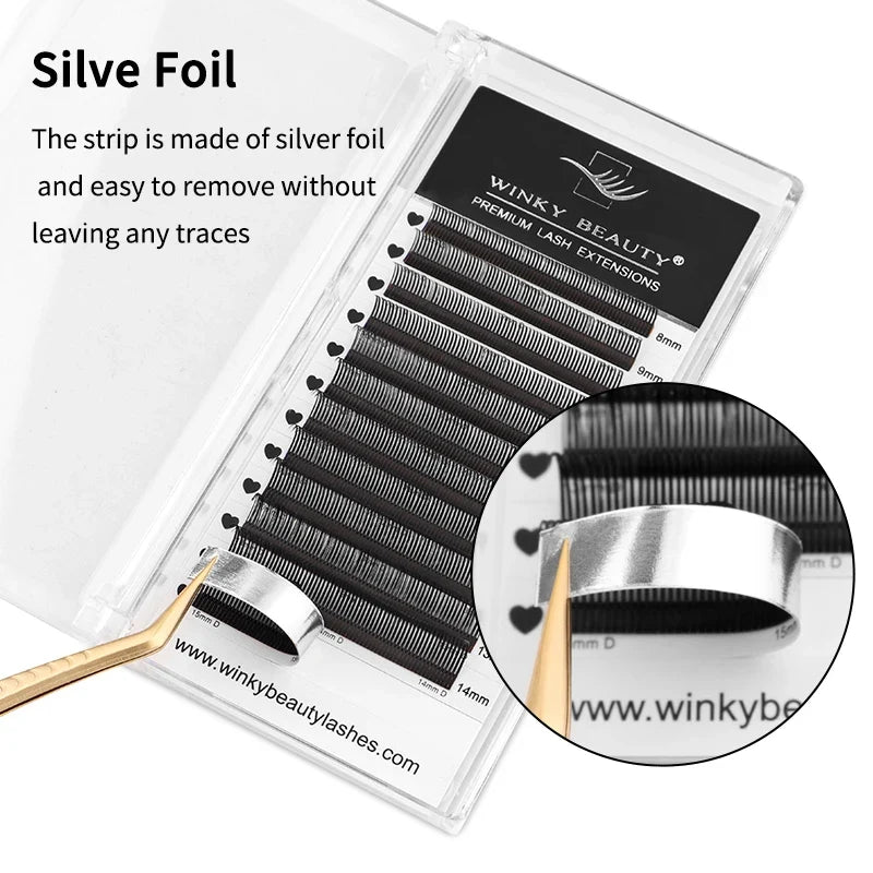 Winky Beauty 5D Flora Lashes 0.07mm Easy Fan Eyelash Extensions | Premade Volume 12 Rows