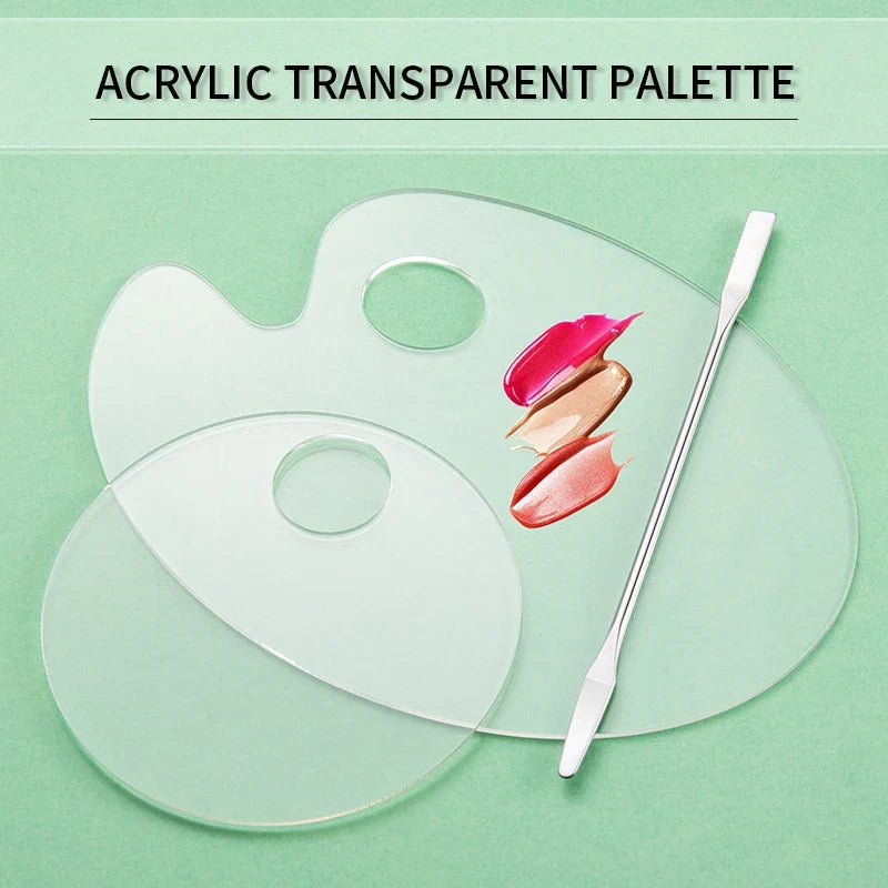 Transparent Acrylic Palette Mixing Rod Set | Makeup Painting Nail Polish Tools
