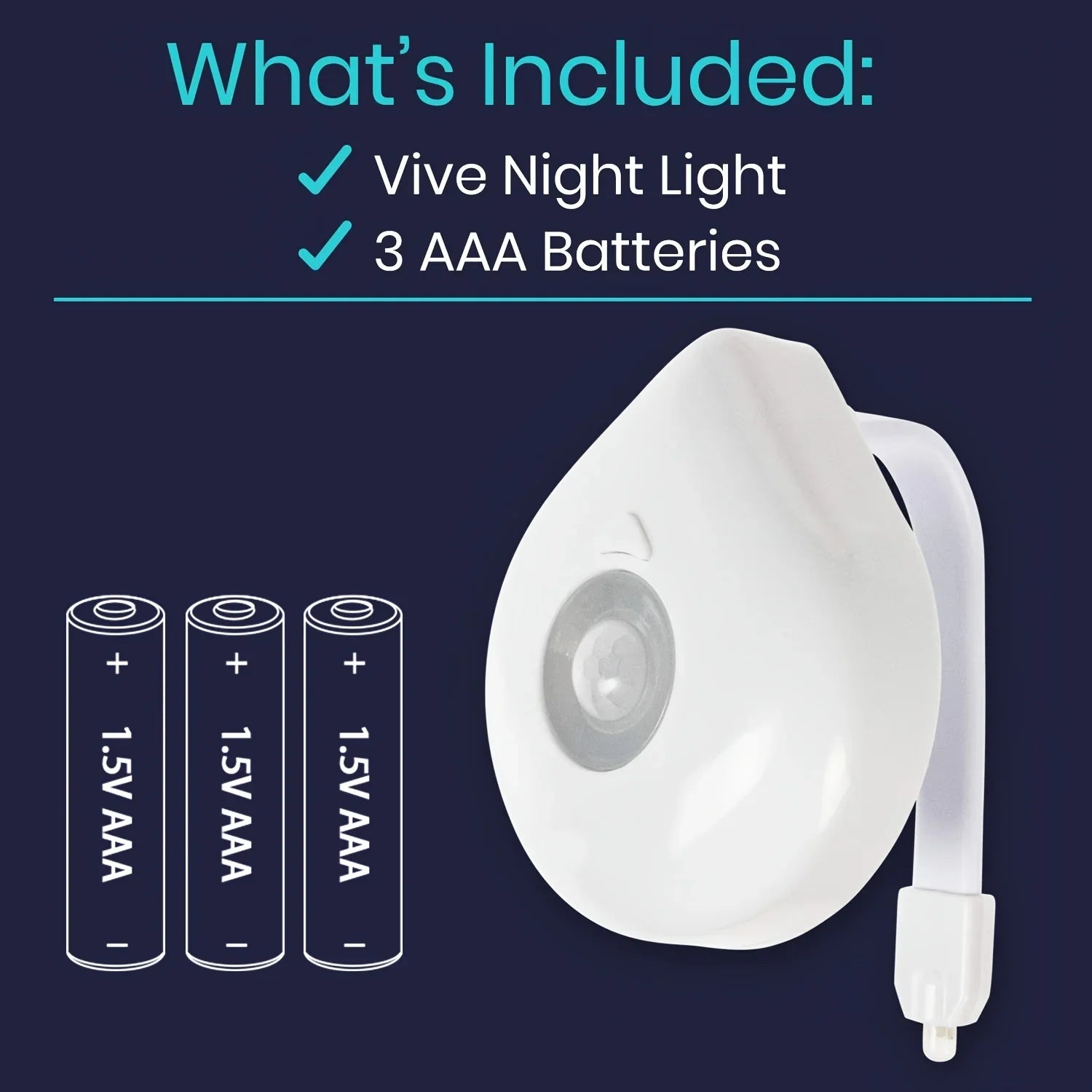 Toilet Motion Sensor Light | 8 Color Changing PIR LED Night Light for Bathroom
