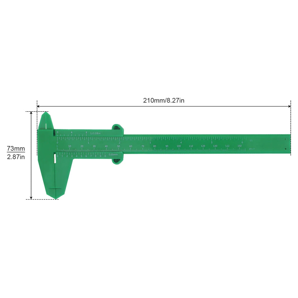 Double Scale Plastic Vernier Caliper 0-150mm | Portable Mini Measuring Tool for Carpentry and Jewelry
