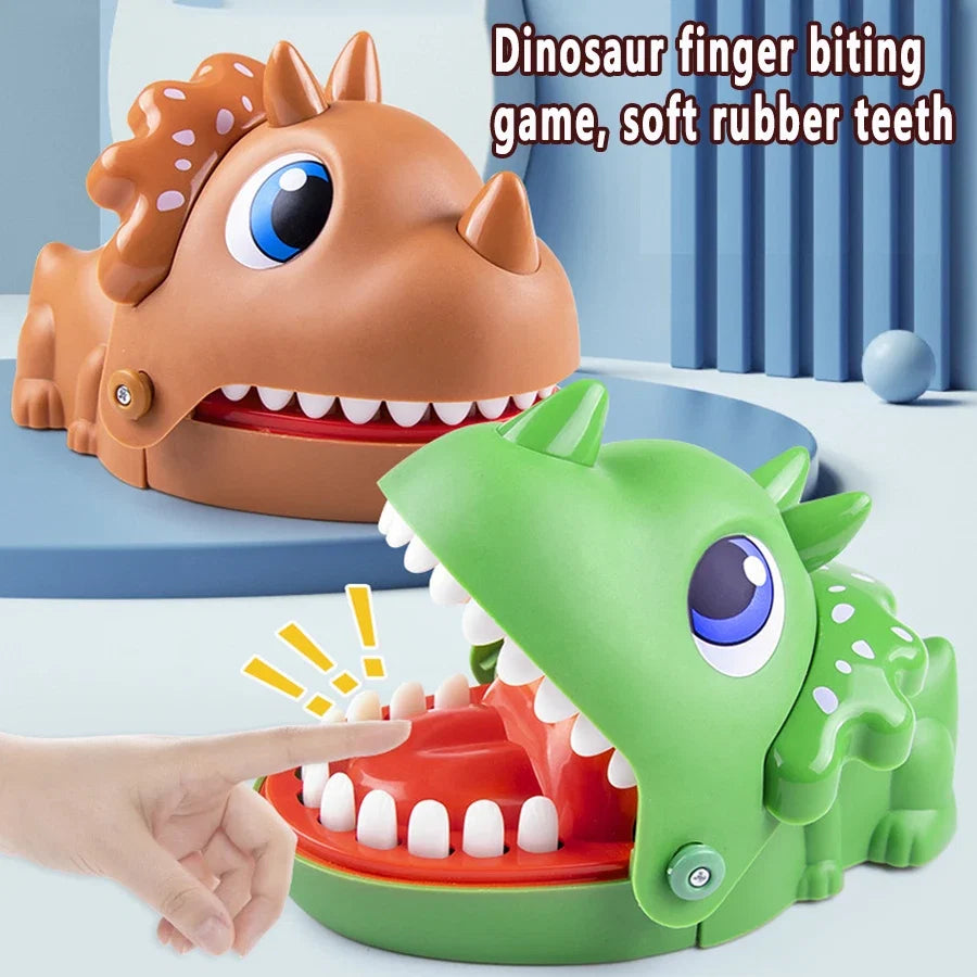 Triceratops Dinosaur Biting Hand Toy | Funny Parent-Child Prank Game