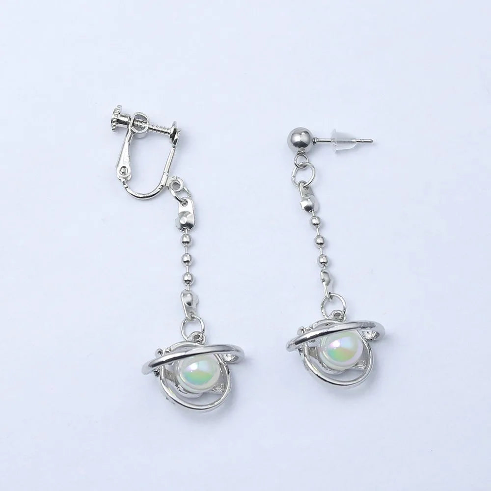 Mashle Magic and Muscles Anime Cosplay Ear Clips | Mash Finn Lance Crown Earrings