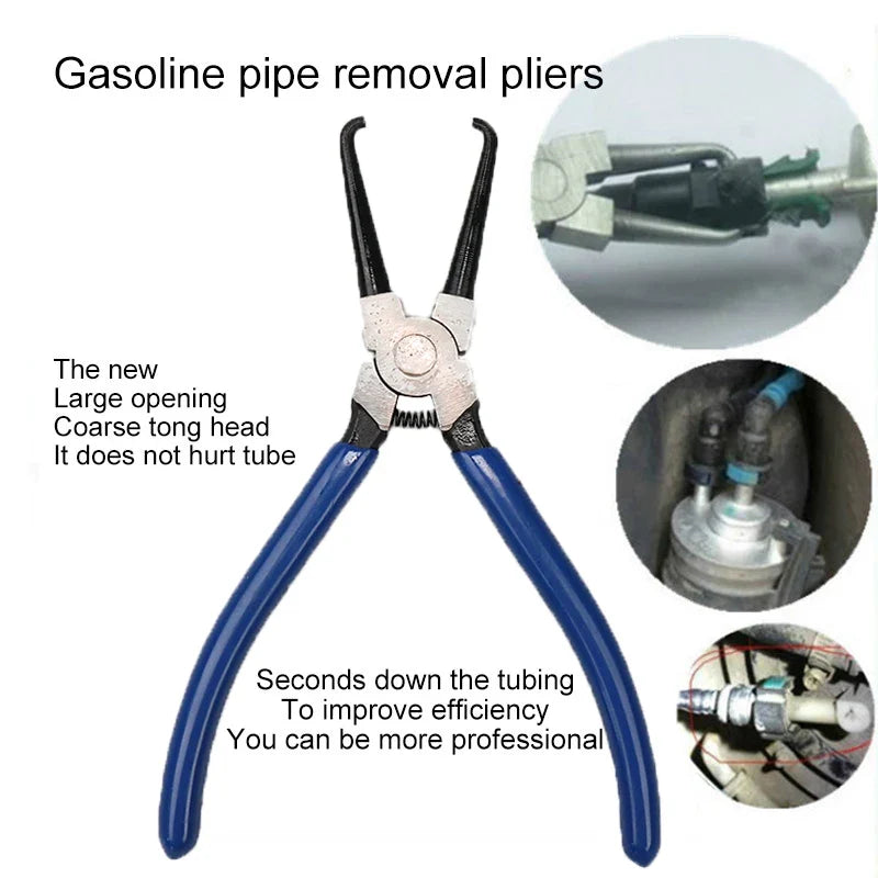 Carbon Steel Joint Clamping Pliers | Fuel Line Disconnect Tool for Auto Maintenance