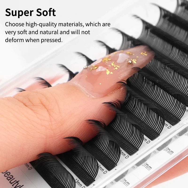 Winky Beauty 5D Flora Lashes 0.07mm Easy Fan Eyelash Extensions | Premade Volume 12 Rows
