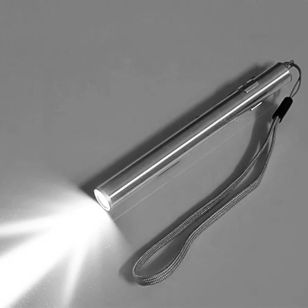 USB Rechargeable Pen Light | Medical Mini LED Flashlight with Clip