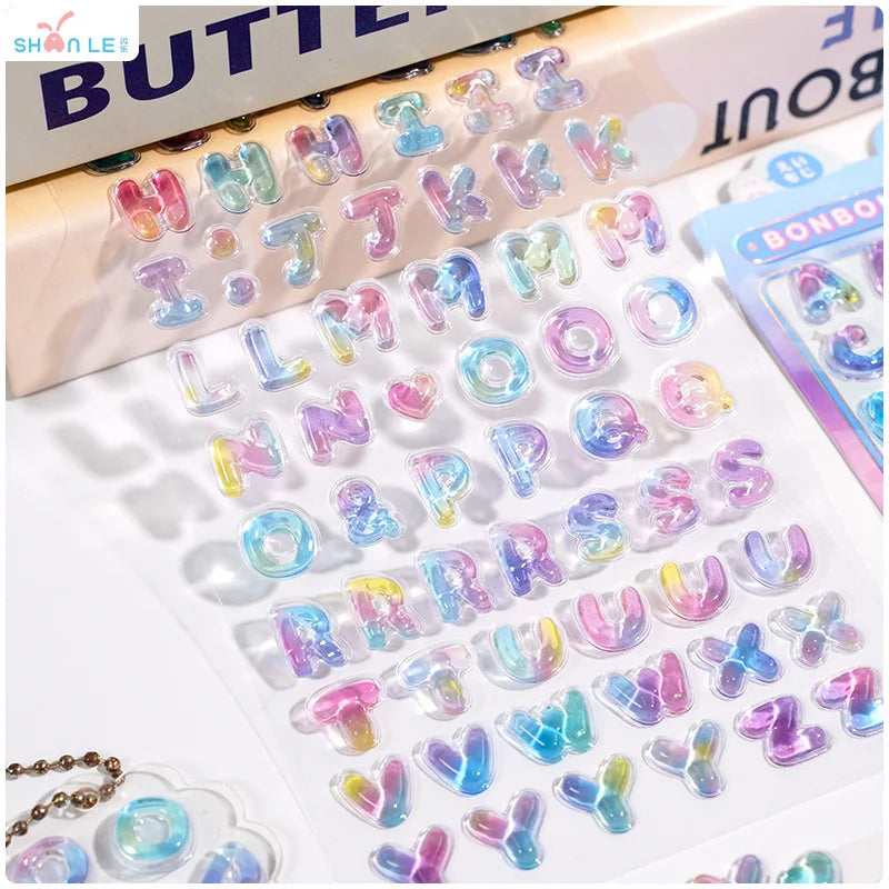 Japanese Anime Food Stamping Seal Fun | 3D Crystal Diamond Sticker Set for Kids
