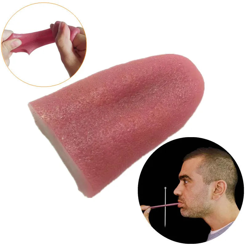 Halloween Fake Tongue Realistic Prop | Stretchable Horror Party Accessory