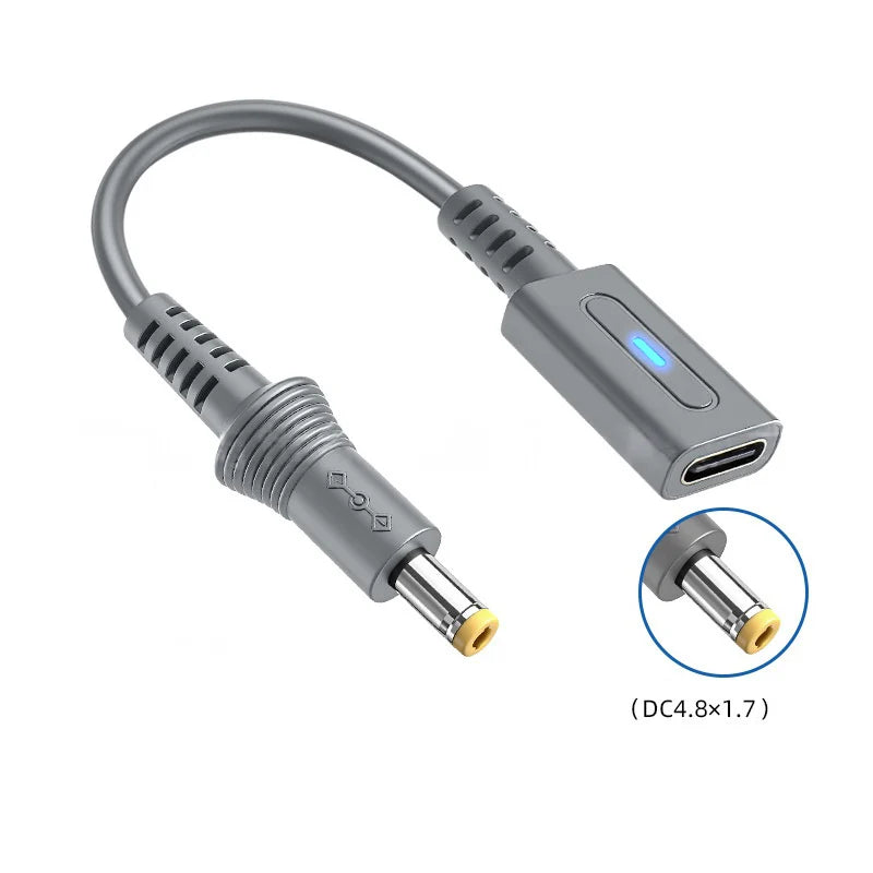 USB C to DC 4.8x1.7mm Charging Cable | 45W Adapter for Retro Game Consoles