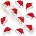 Christmas Hat Stickers | 500pcs Laser Gift Packaging Labels