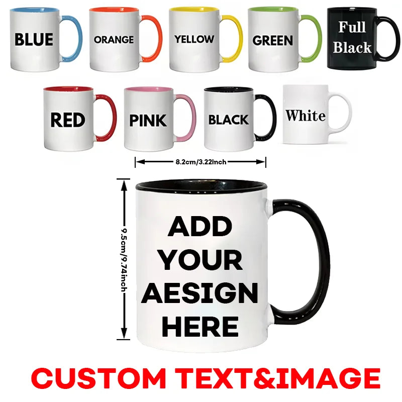 Custom Coffee Mug with Photo and Text | Personalized Gift Idea