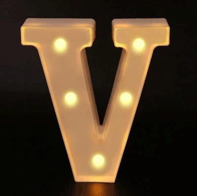 16cm Letter LED Night Light | Alphabet Luminous Decorative Lamp for Party