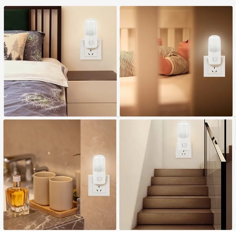 LED Night Light for Bedroom | Energy-Saving Plug-in Lamp for Kids, Living Room, Hallway