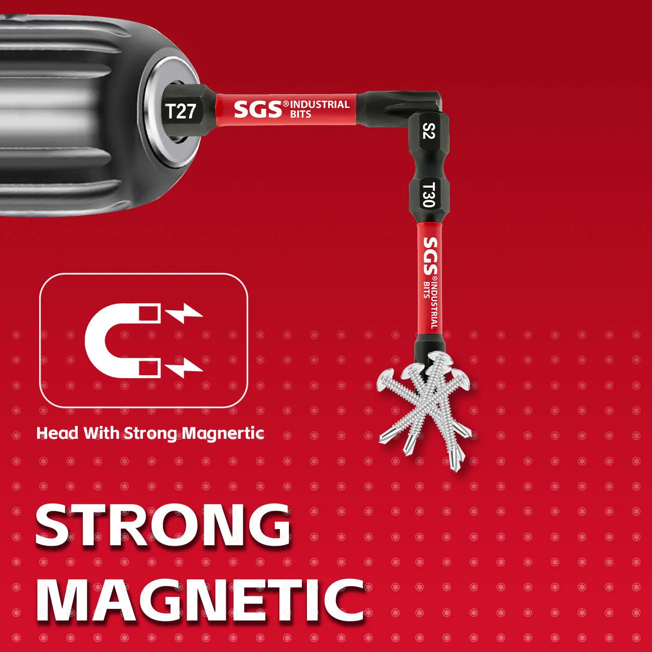 10-Piece Magnetic Star-Shaped Bit Set | Professional S2 Alloy Steel Torx Screwdriver Bits for Impact Drills