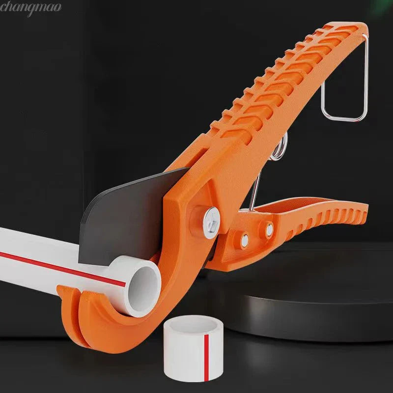 Plastic Pipe Cutter | One-Hand Operation PVC PPR Tube Cutting Tool with Compact Scissors Design