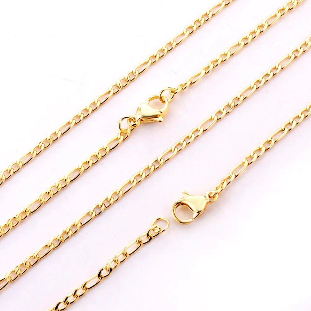 ASONSTEEL Stainless Steel Cuban Link Chain Necklace | Gold Unisex Trendy Jewelry