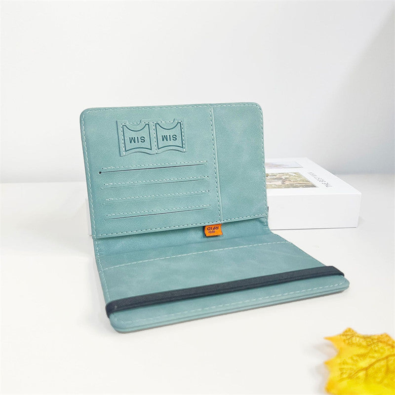 RFID Vintage PU Leather Passport Holder | Multi-Function Travel Wallet