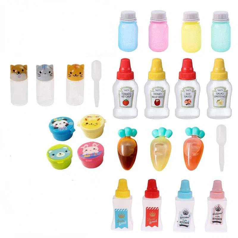Mini Sauce Bottle Set | Portable Ketchup and Dressing Containers for Bento