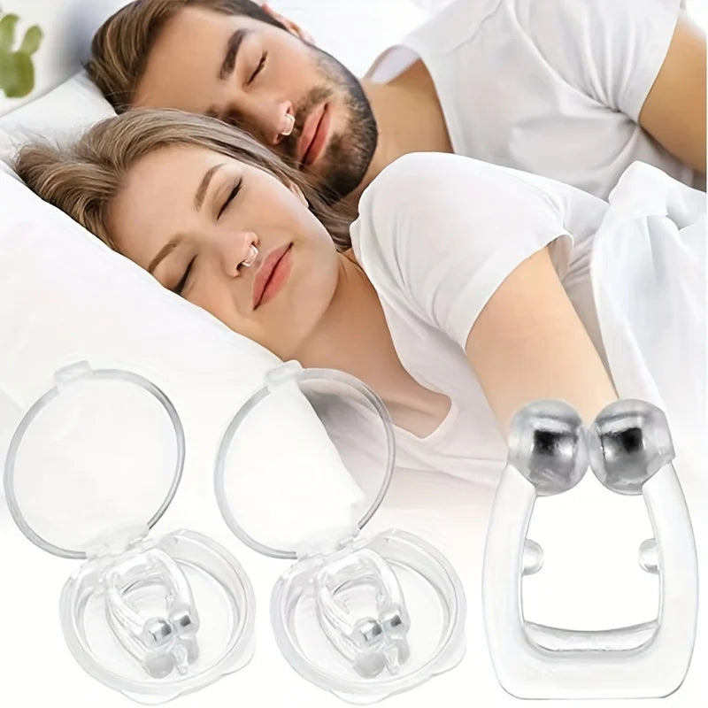 Silicone Magnetic Anti Snoring Nose Clip | Sleep Aid for Snoring Relief