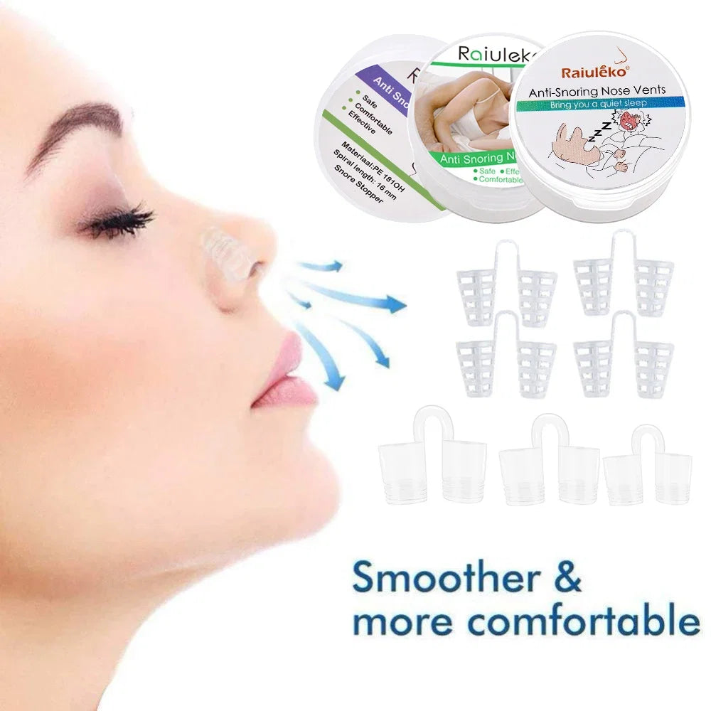 Anti Snoring Nasal Dilator | Nose Clip for Silent Sleep Aid
