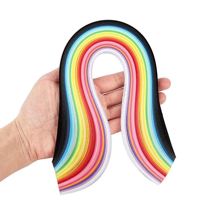 260pcs Rainbow Paper Quilling Strips Set | Paper Craft DIY Kit for Handmade Gifts