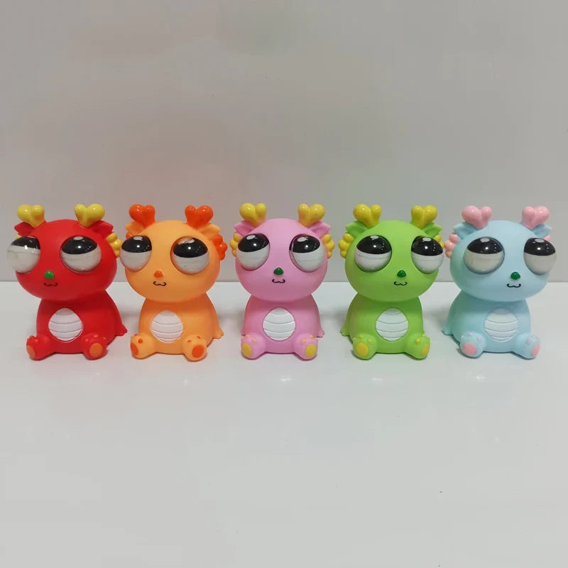 Squeeze-Activated Pop-Up Dragon Toy | Sensory Decompression Stress Relief