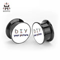 KUBOOZ Acrylic Custom Ear Plugs Tunnels | Fashion Body Jewelry Ear Gauges