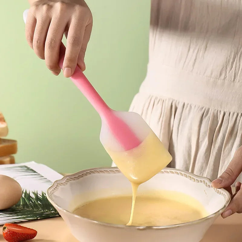 Silicone Spatula Set Heat Resistant Baking Scraper | Translucent Kitchen Utensils