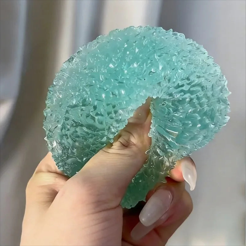 Squishy Ice Ball Fidget Toy | Super Soft Pink Mochi Slow-Rebound Stress Relief