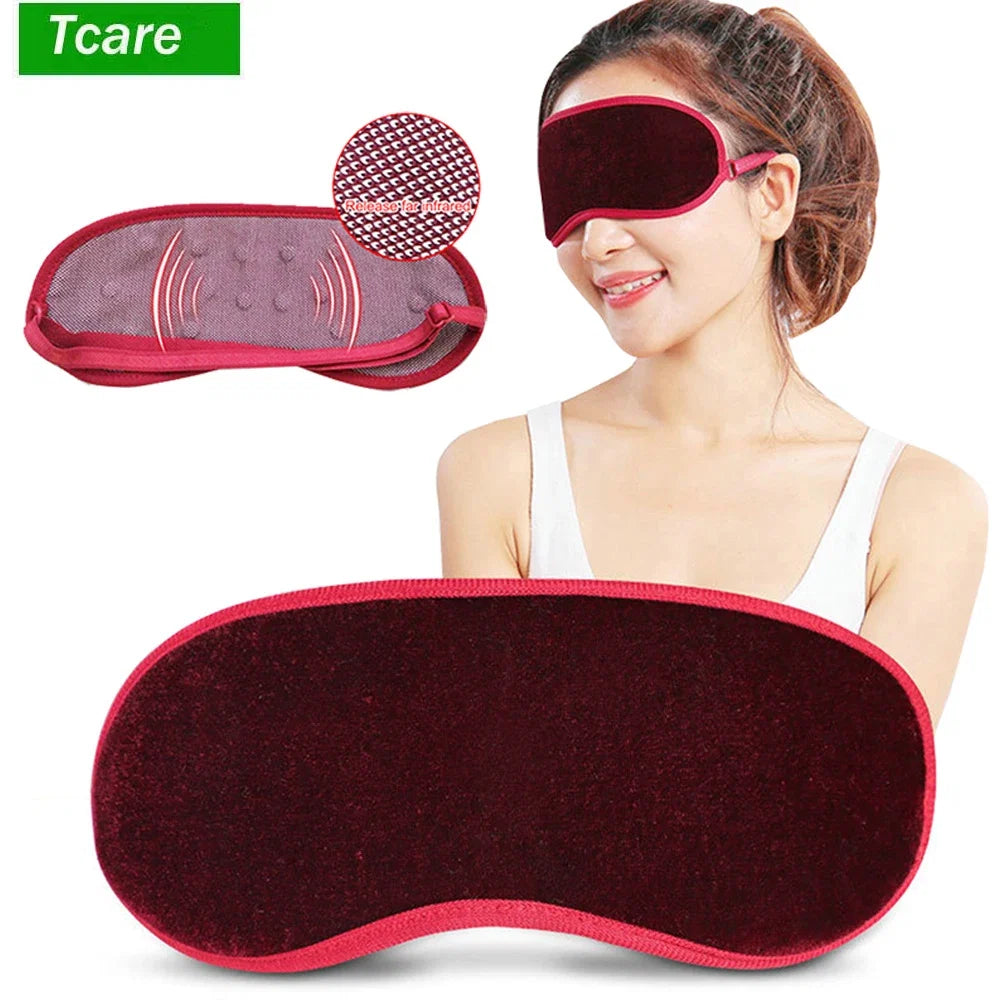 Tourmaline Magnetic Sleep Eye Mask | Far Infrared Eye Massager for Fatigue Relief