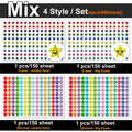 Happy Face Star Sticker Pack | Reward Stickers for Kids, DIY Craft Decorations