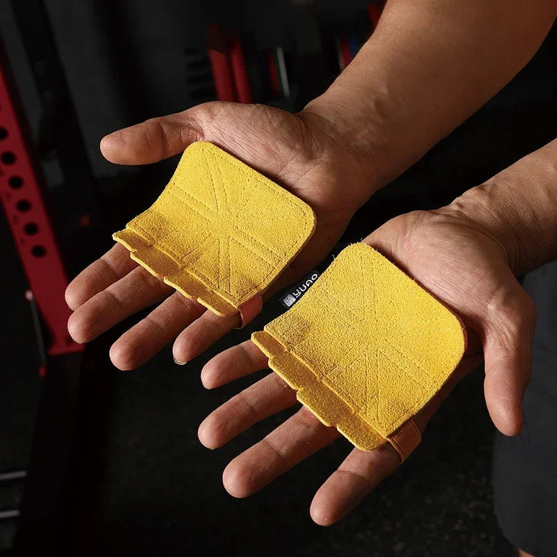 Fitness Gloves for Weightlifting | Cowhide Hand Support for Gym Workouts