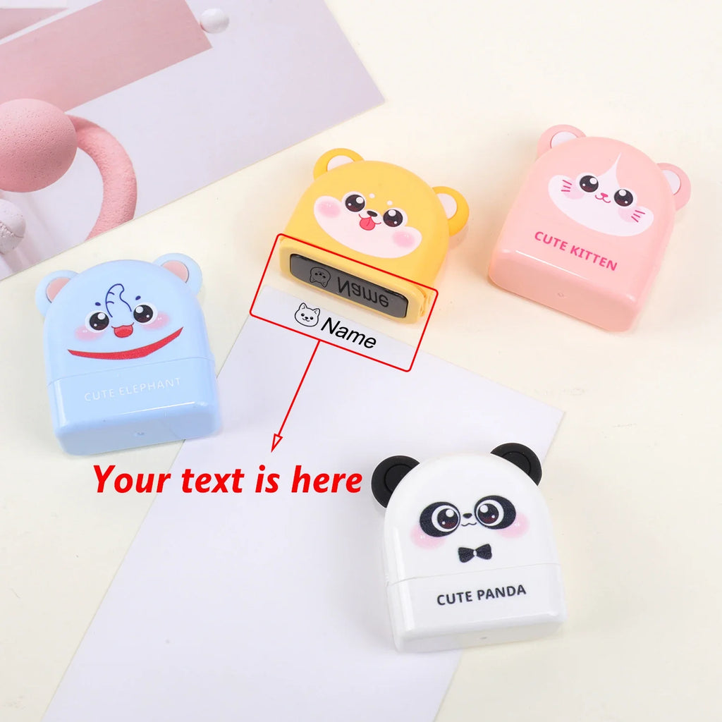 Personalized Animal Name Stamp | Custom Waterproof Clothing Label for Kids