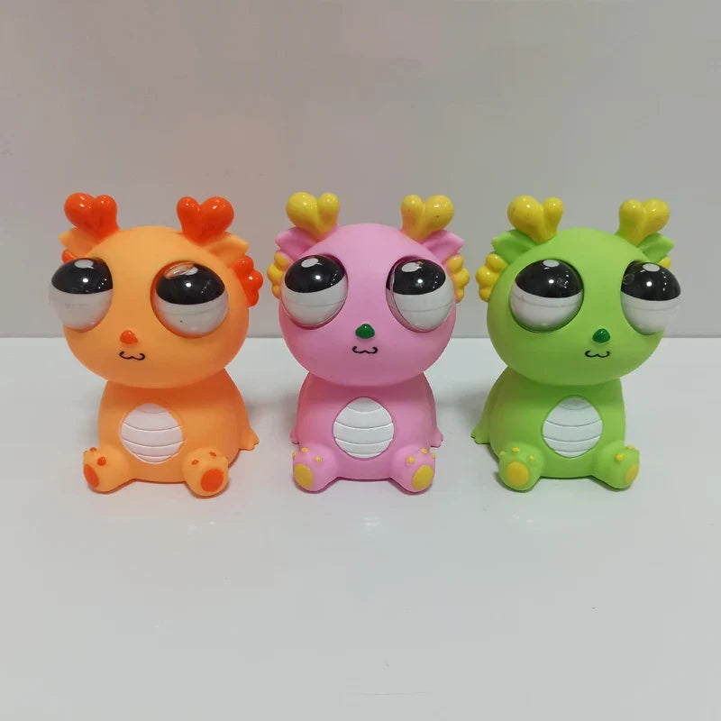 Squeeze-Activated Pop-Up Dragon Toy | Sensory Decompression Stress Relief