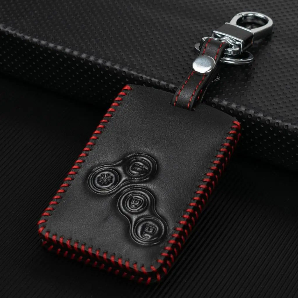 Renault Key Cover Leather 4 Button | XUKEY Car Remote Key Shell Case