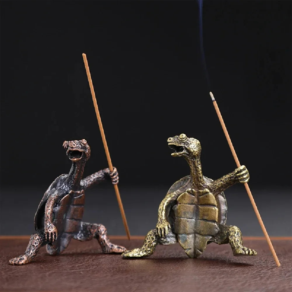 Mini Turtle Shape Incense Stick Holder | Metal Animal Incense Burner
