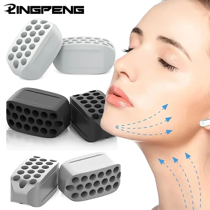 Silicone Jaw Exerciser | Facial Toner and Jawline Fitness Ball for Double Chin
