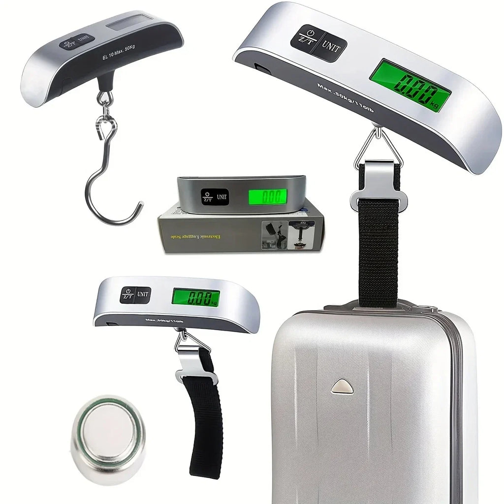 Portable Hanging Luggage Scale | Digital Travel Scale 110lb/50kg