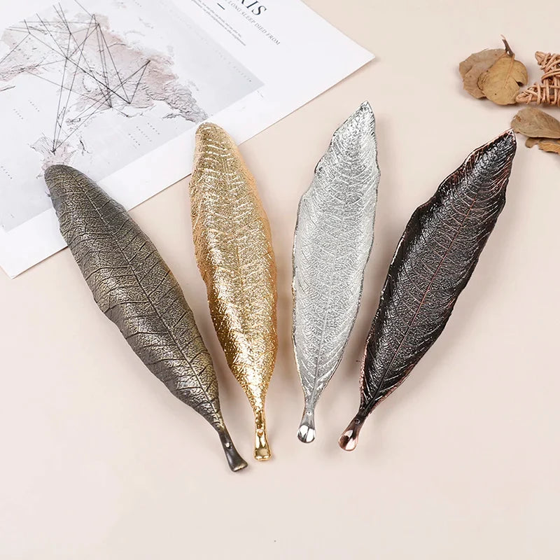 Metal Bodhi Leaf Incense Tray | Zen Incense Burner and Ash Catcher