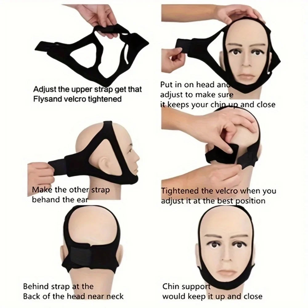 Anti Snoring Chin Strap | Sleep Aid for Quiet Breathing