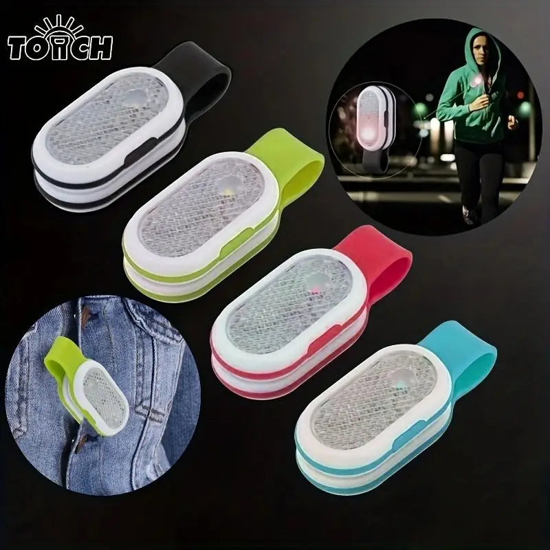 Outdoor Portable LED Collar Clip Lamp | Hands-Free Mini Night Light Flashlight for Camping and Hiking