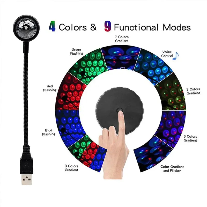 Voice Control Starry Sky Night Light | USB Powered Galaxy Projector