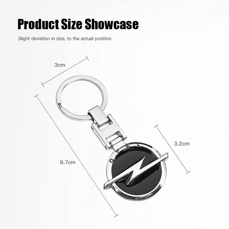 Opel Astra Keychain | Metal Emblem Key Ring for Vauxhall Fans