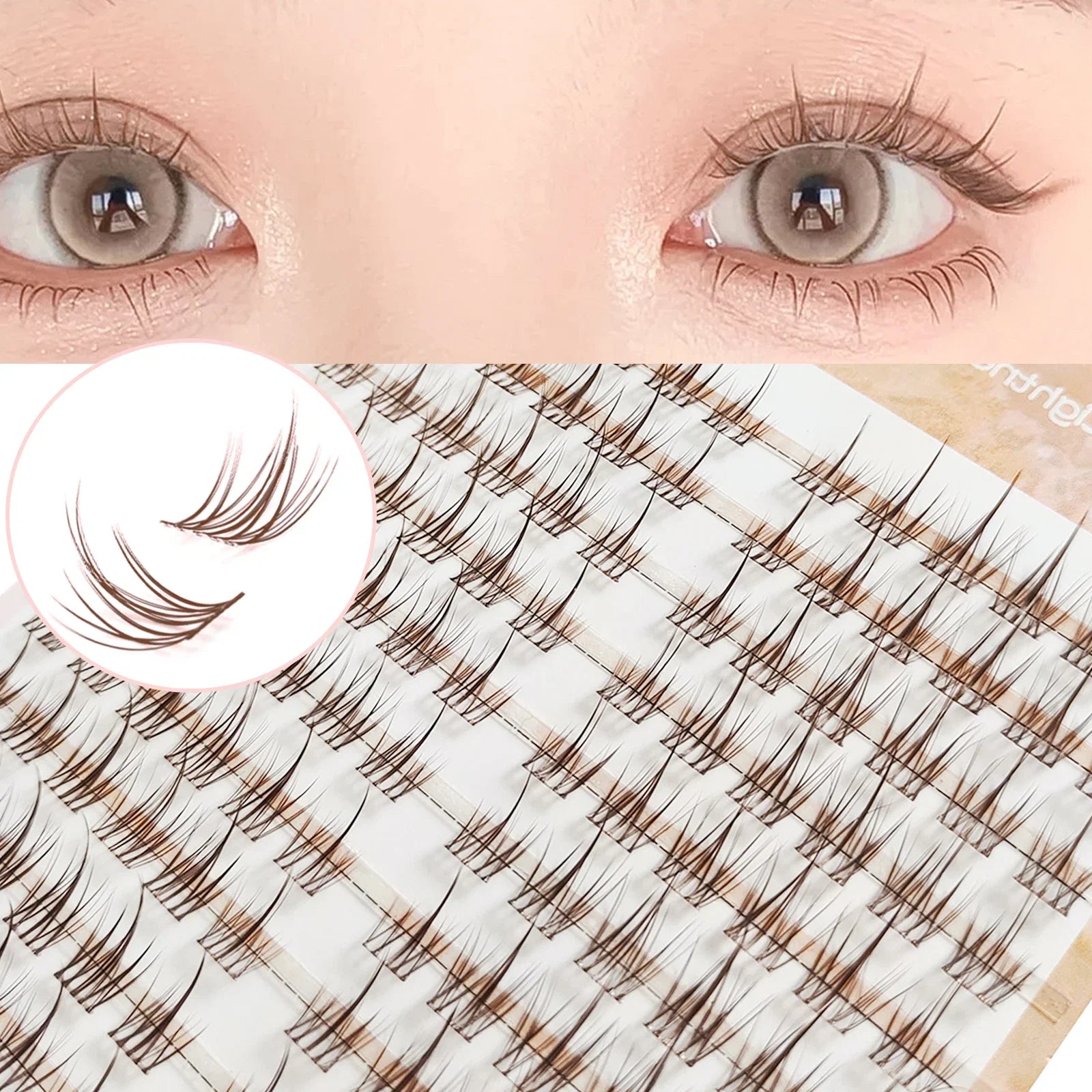 Caramel Colored Sunflower Eyelashes Trilogy | DIY Fake Eyelash for Beginners