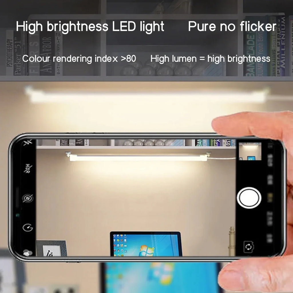 LED Light Under Cabinet Lights | USB Dimmable 3 Color Magnetic Strip