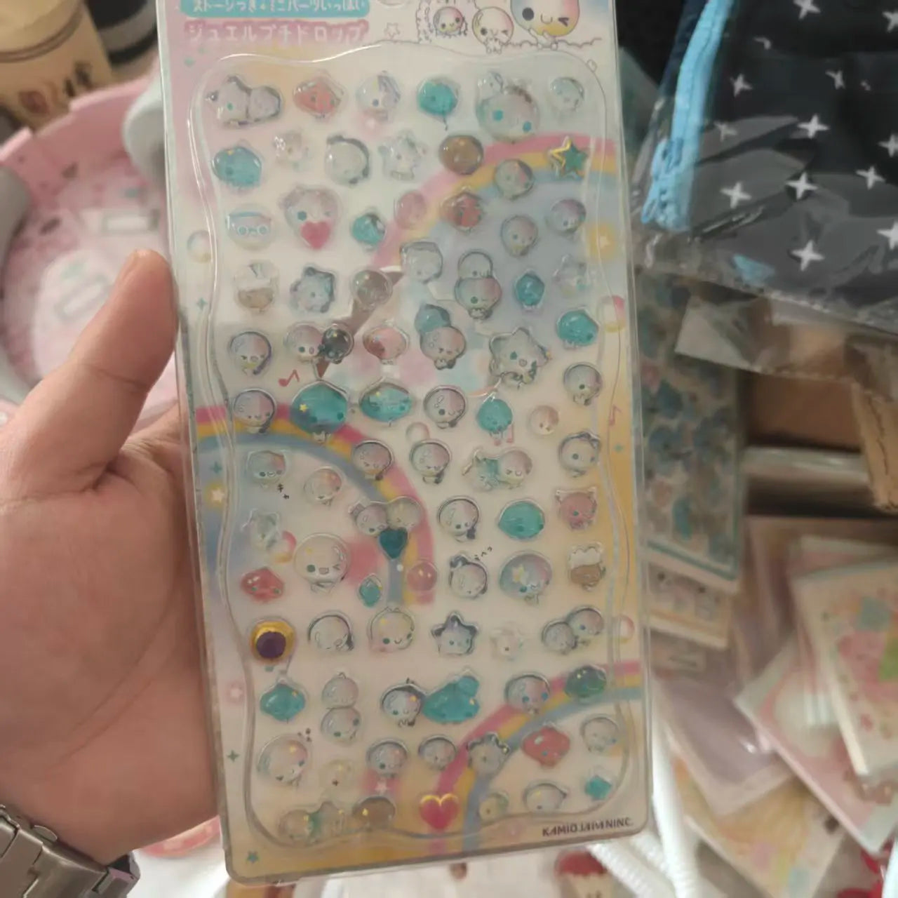 Cartoon Japanese 3D Crystal Relief Stickers | DIY Decoration for Phone, Water Cup, and Gifts